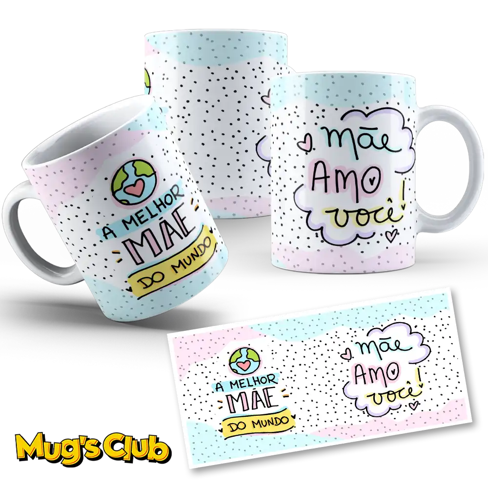 Caneca Mãe Amo Você