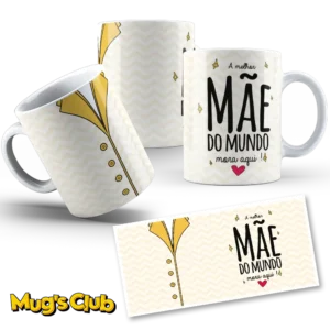 Caneca Melhor Mãe do Mundo Amarela