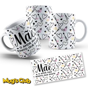 Caneca Mãe Amor mais bonito