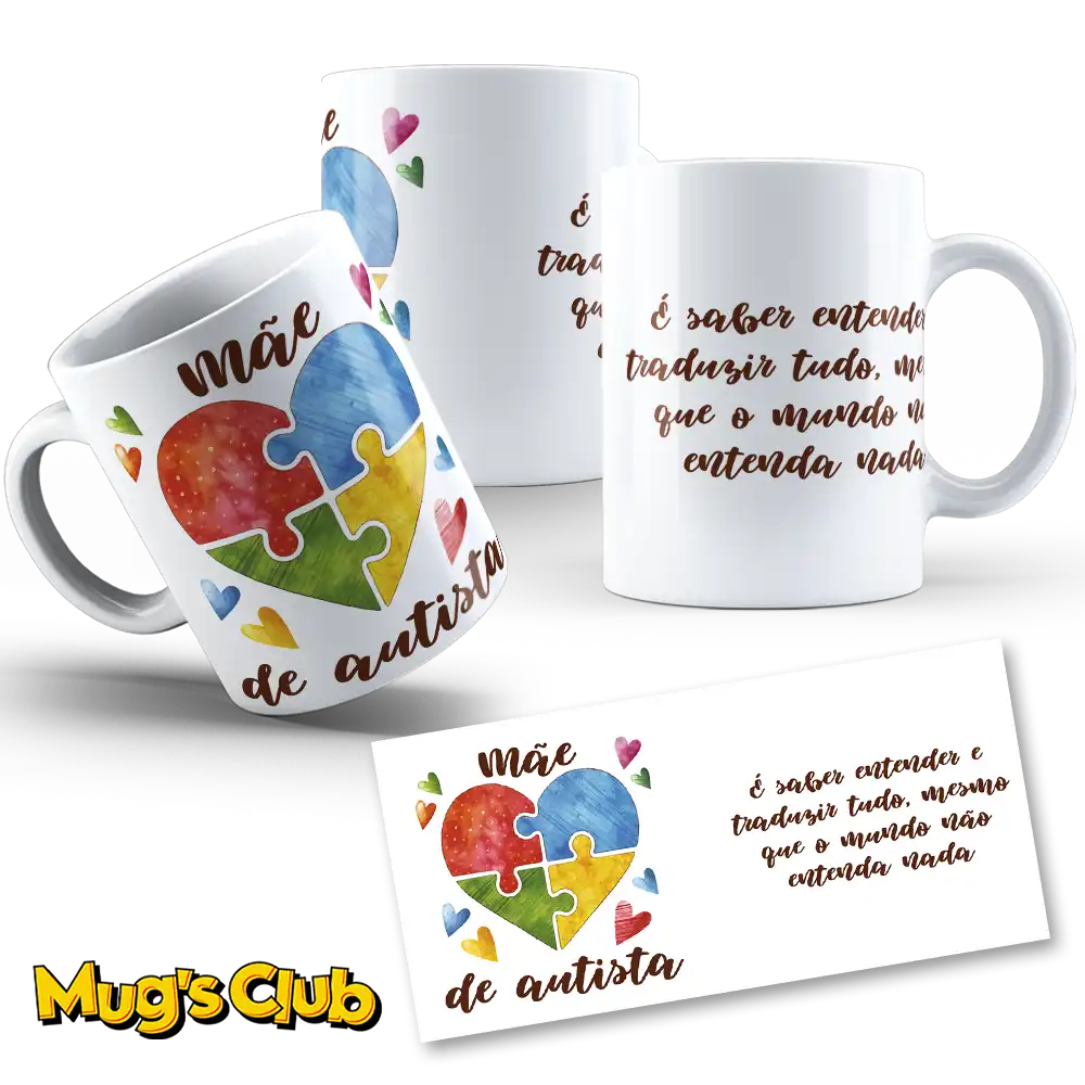 Caneca Mãe de Autista